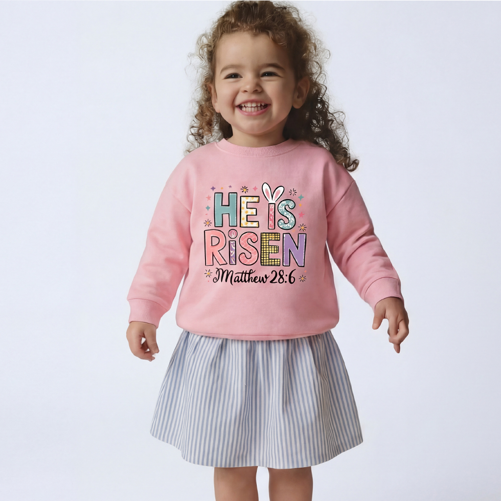 He is Risen Easter Joy Kid's Sweatshirt