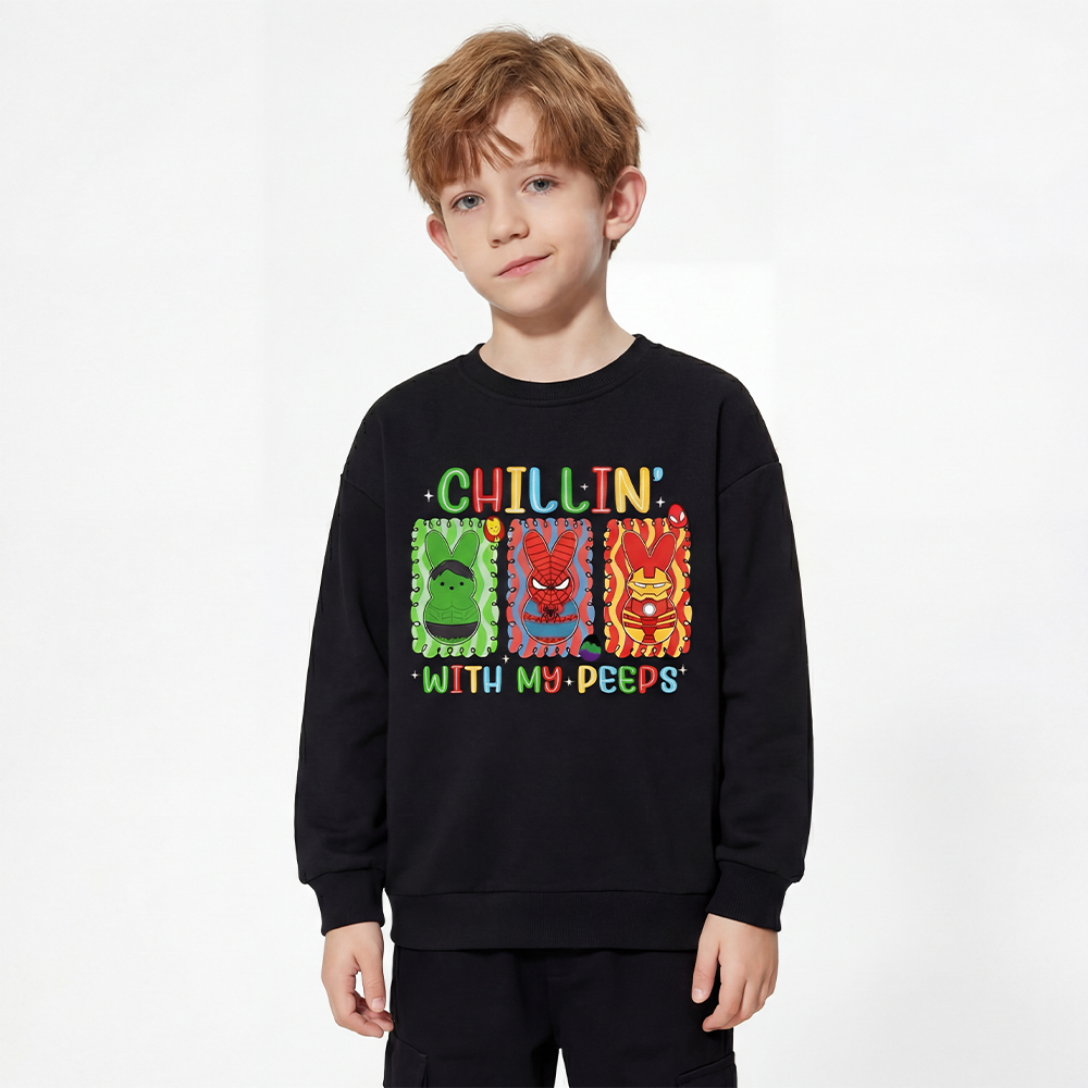 Chillin With My Friends Kid's Sweatshirt