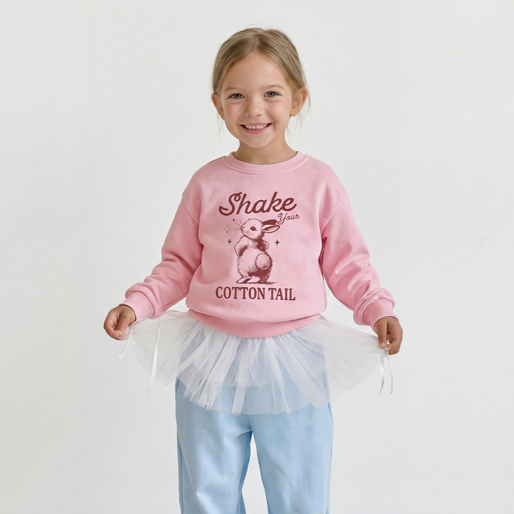 Shake Your Cotton Tail Easter Kid's Sweatshirt