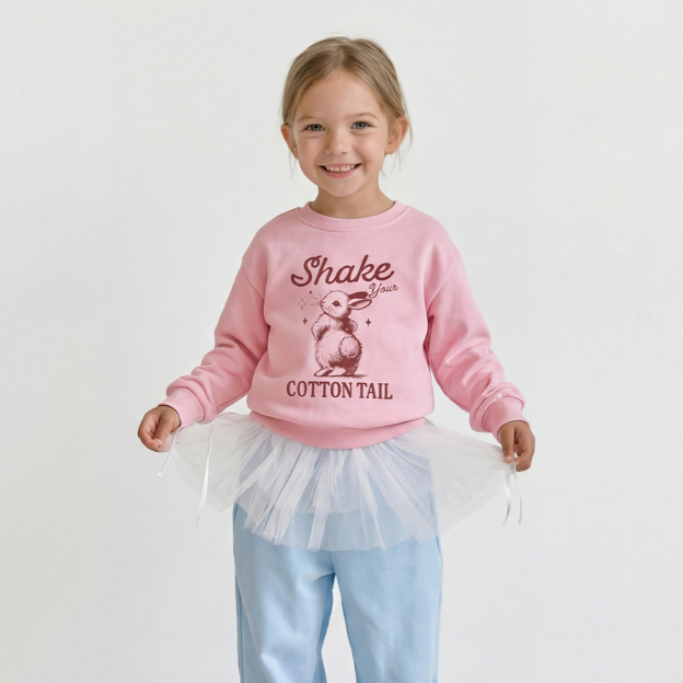 Shake Your Cotton Tail Easter Kid's Sweatshirt
