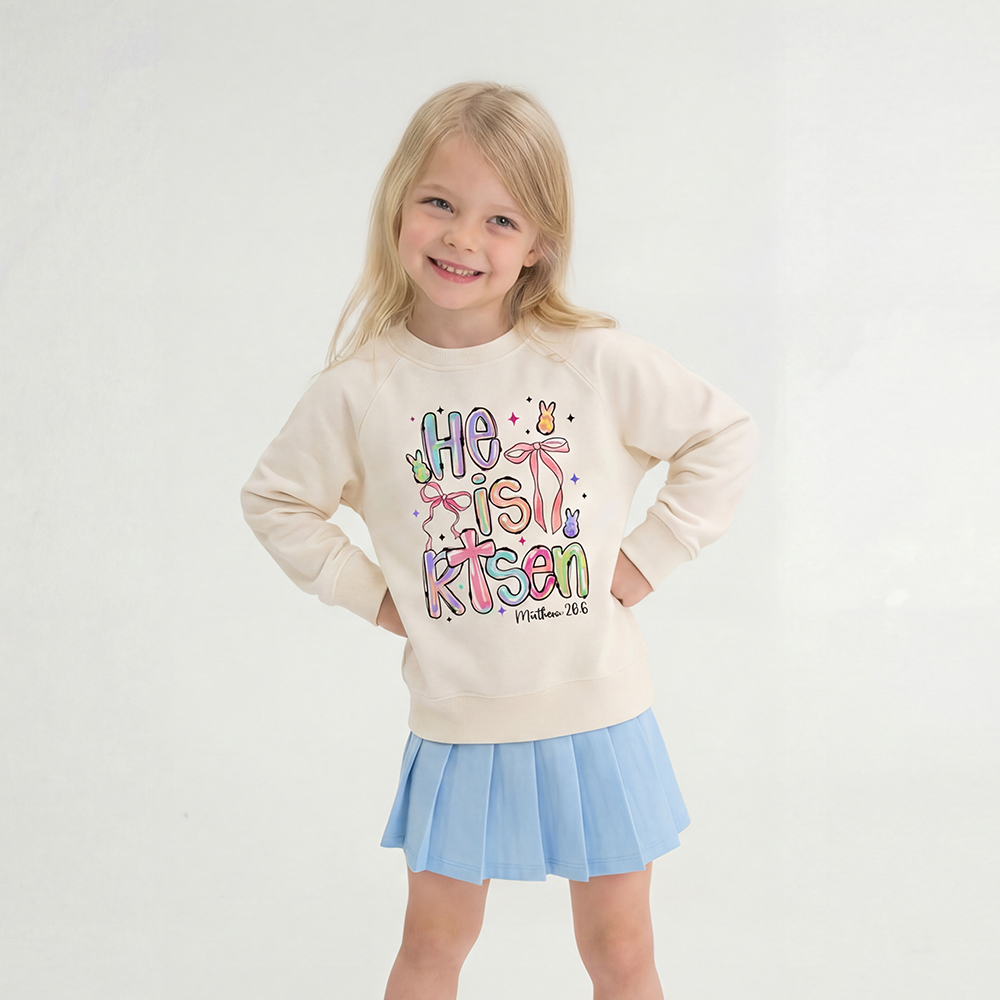 Risen In Color  Candy Bunny Kid's Sweatshirt