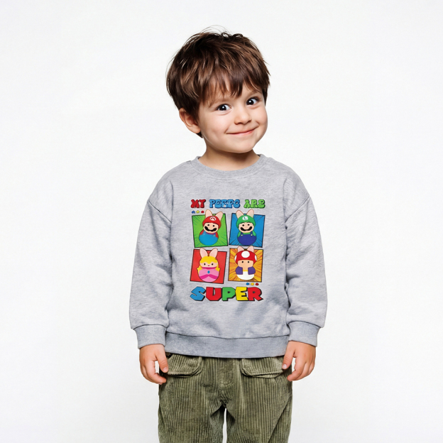 Easter My Peeps Are Super Kid's Sweatshirt