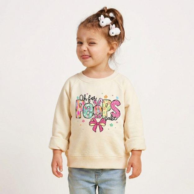 Oh For Peeps Sake Easter Kid's Sweatshirt