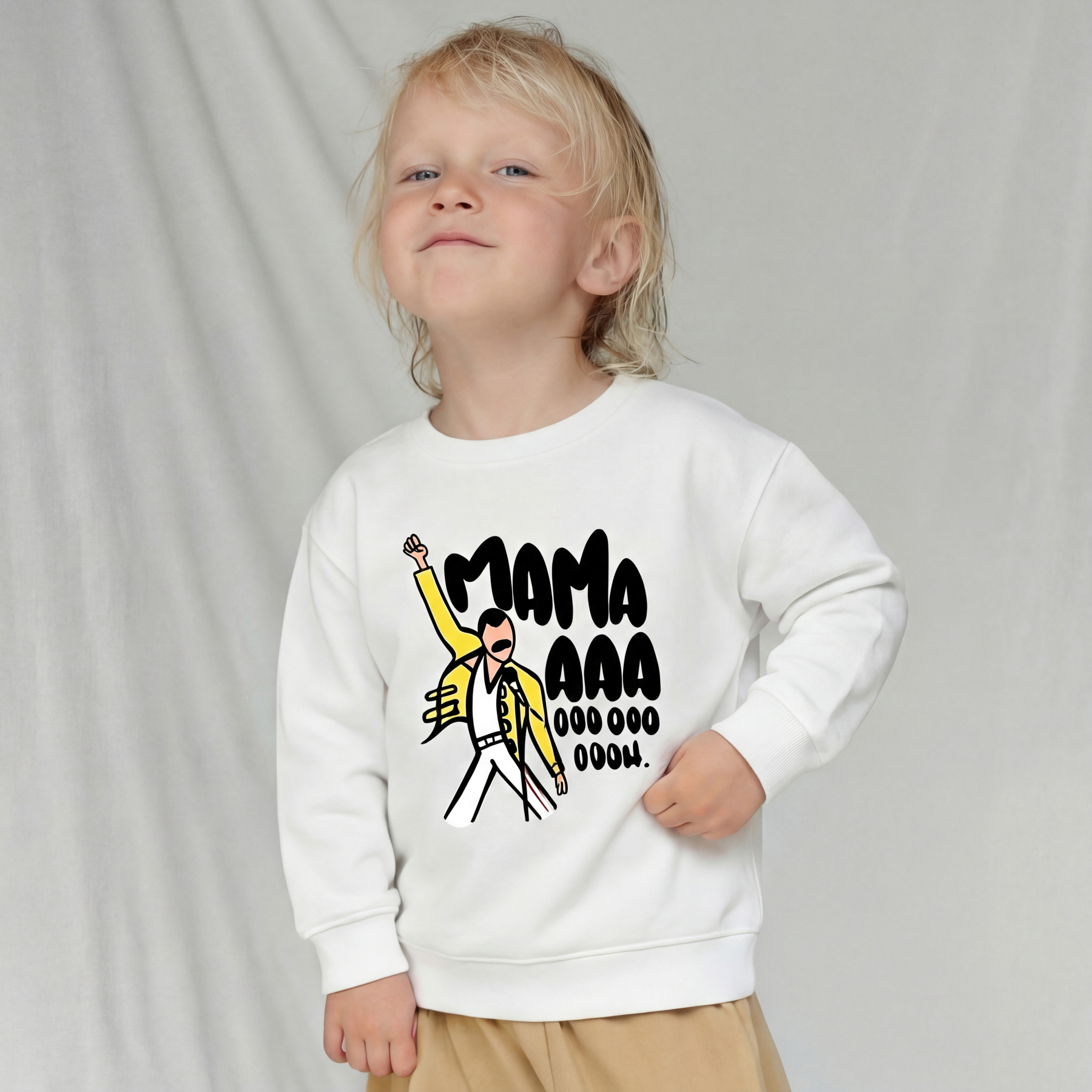Mama Aaa Oooh Kid's Sweatshirt 8