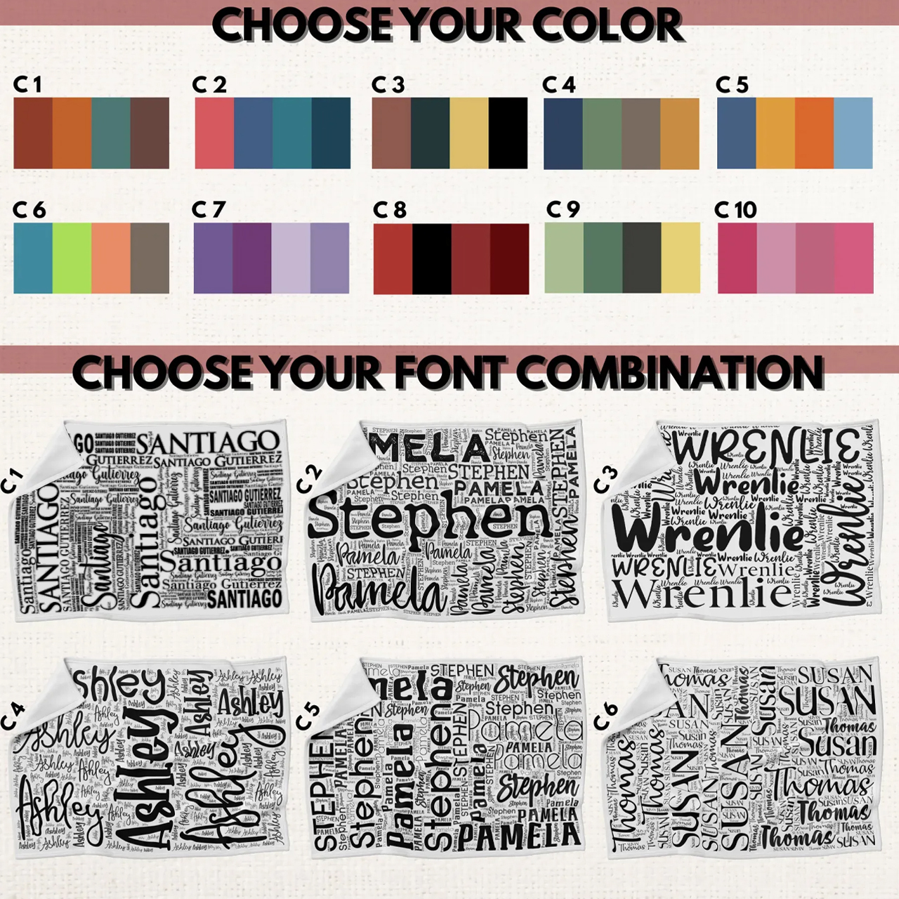 Personalized Name Flannel  Blanket