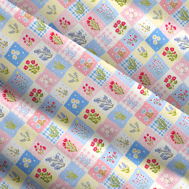 Spring Garden Patchwork Women’s Voile Cami Dress