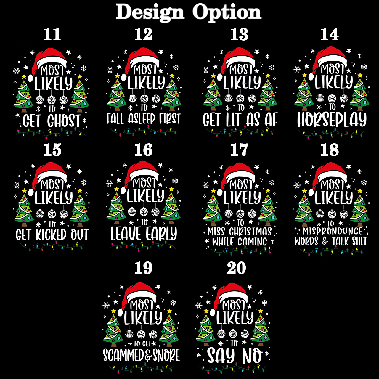 Personalized 30 Most Likely To Christmas Family Matching Pajamas