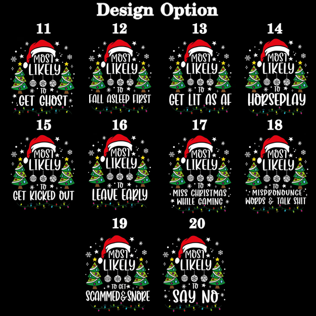 Personalized 30 Most Likely To Christmas Family Matching Pajamas