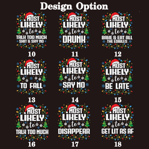 Personalized 27 Most Likely To Christmas Family Matching Pajamas