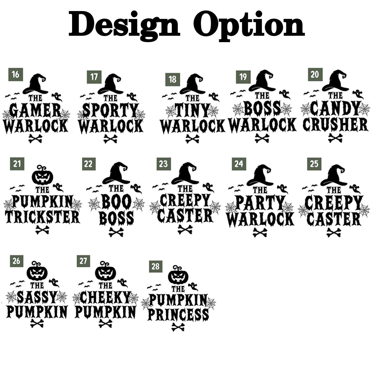 Personalized Witch & Pumpkin Crew Halloween Family Matching Shirts