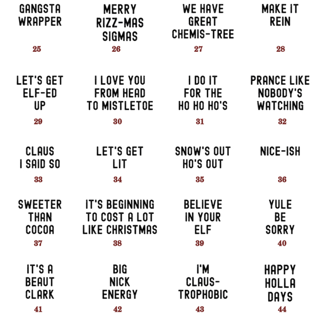 Personalized Funny 60 Quotes Christmas Party Family Matching T-Shirts Beepumpkin