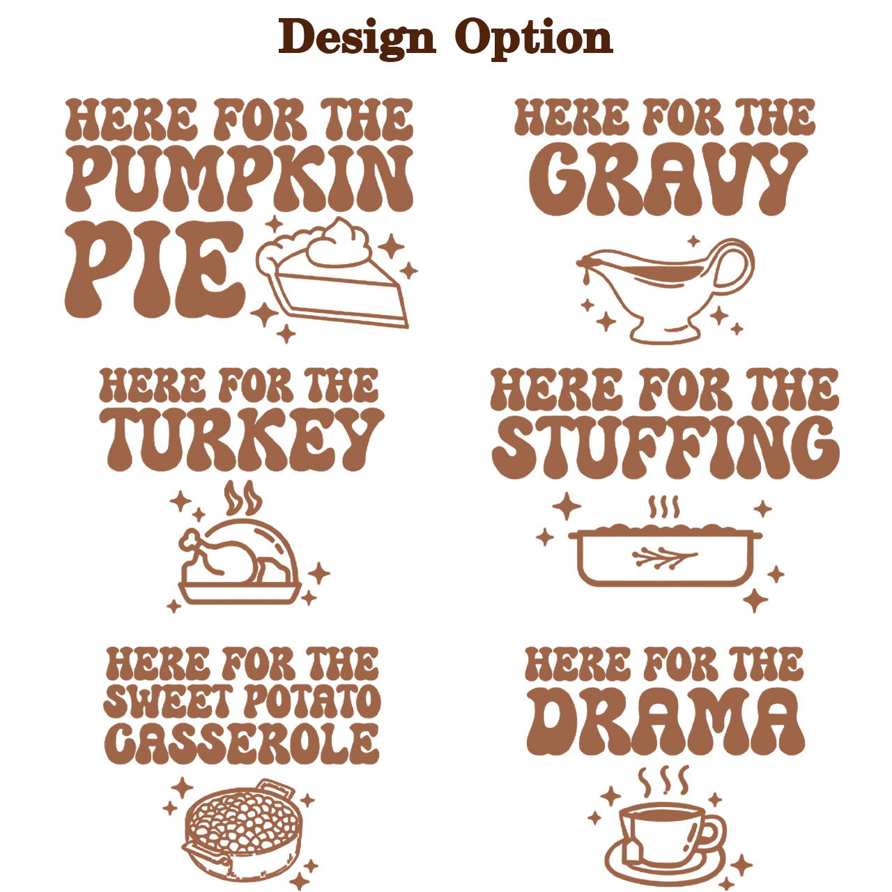 Personalized I’m Here For Thanksgiving Family Matching Shirts