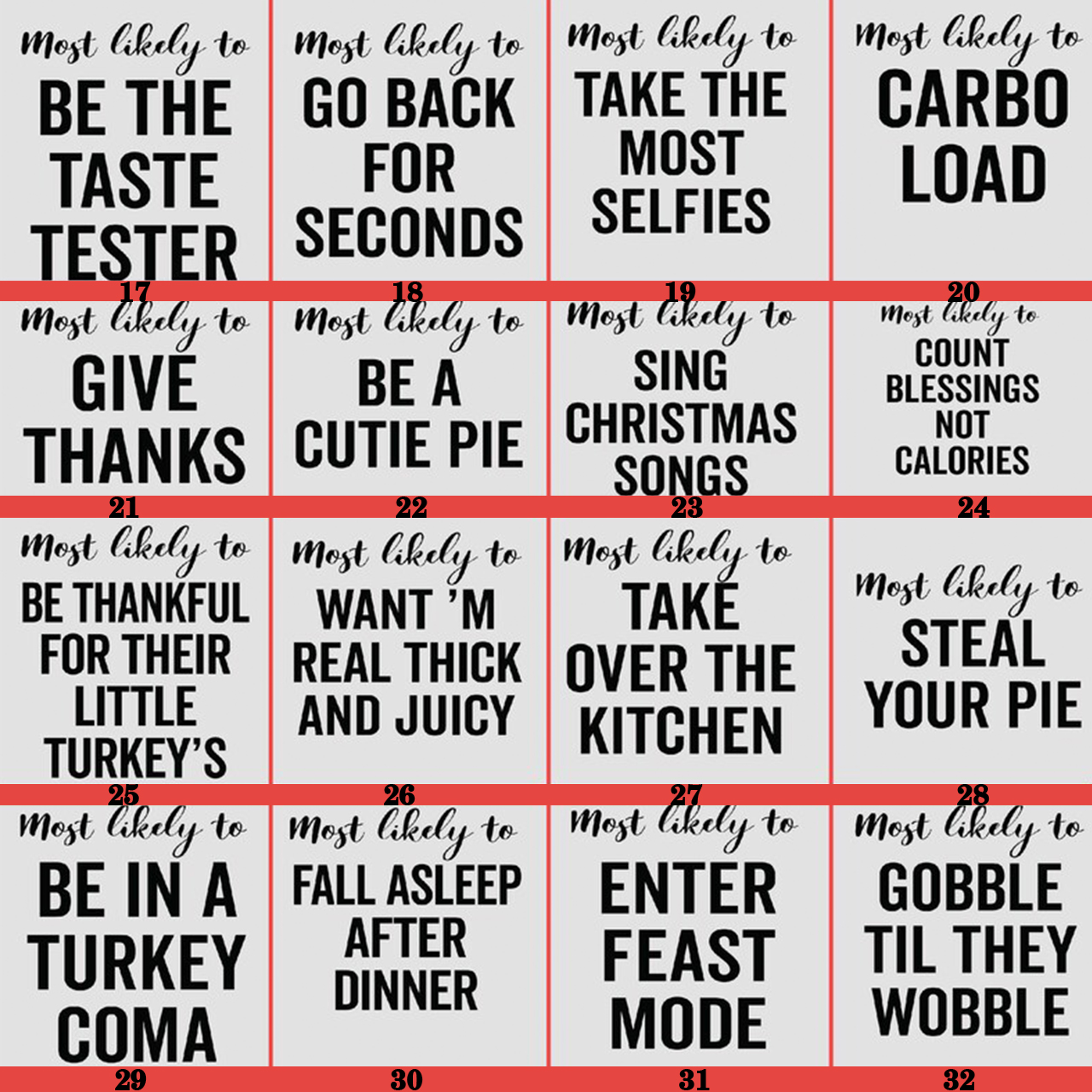 Personalized Most Likely Thanksgiving Family Matching Shirts