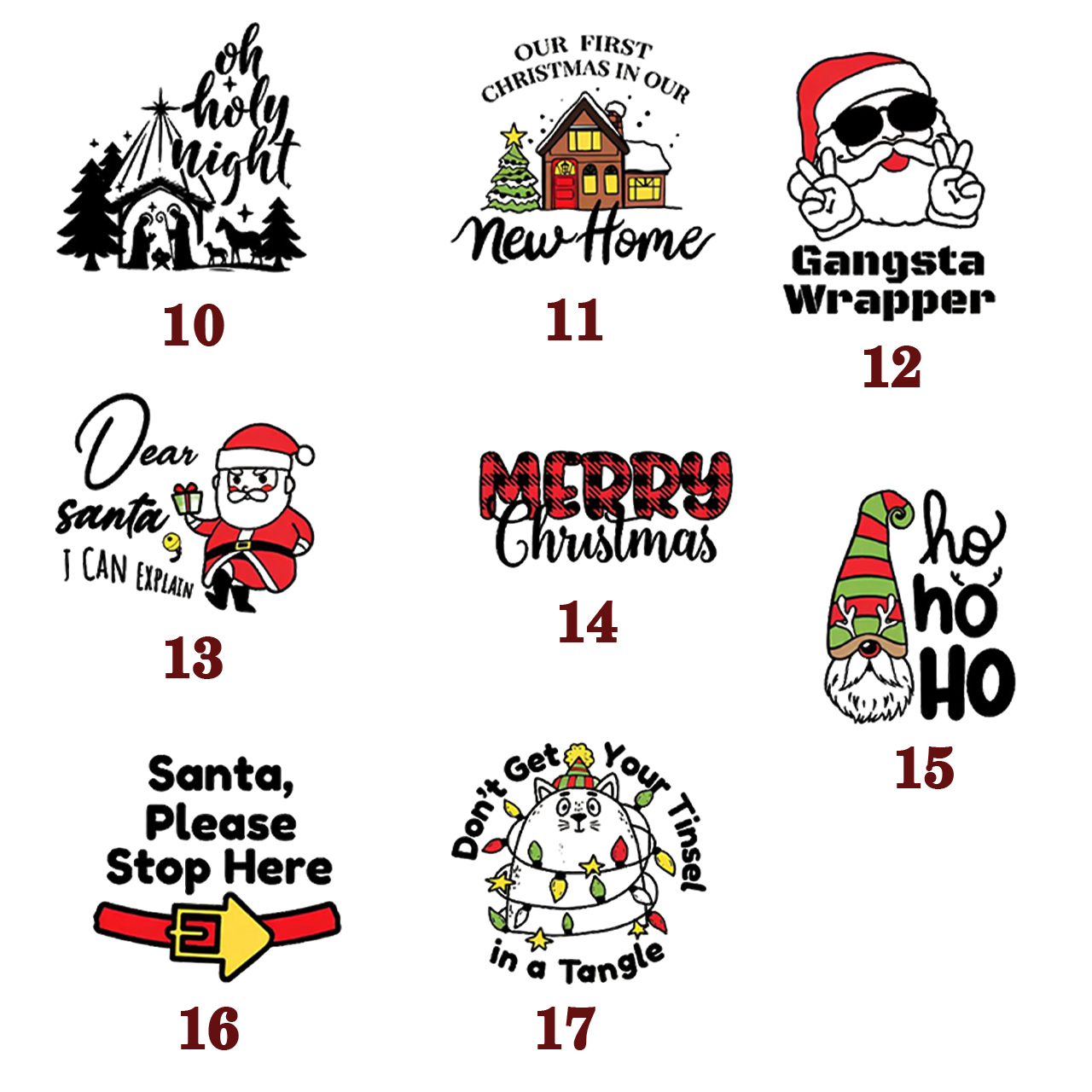 Personalized Joyful Holiday Christmas Family Matching T-Shirts Beepumpkin