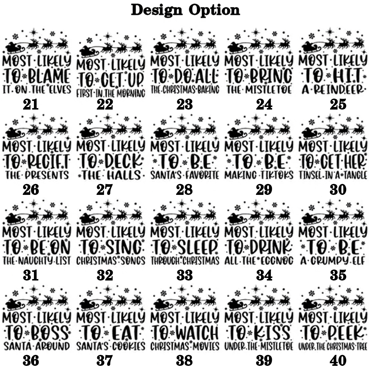 60 Most Likely To Christmas Family Matching T-Shirts Beepumpkin