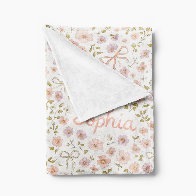 Personalized Blossom Dreams Name Fleece Blanket