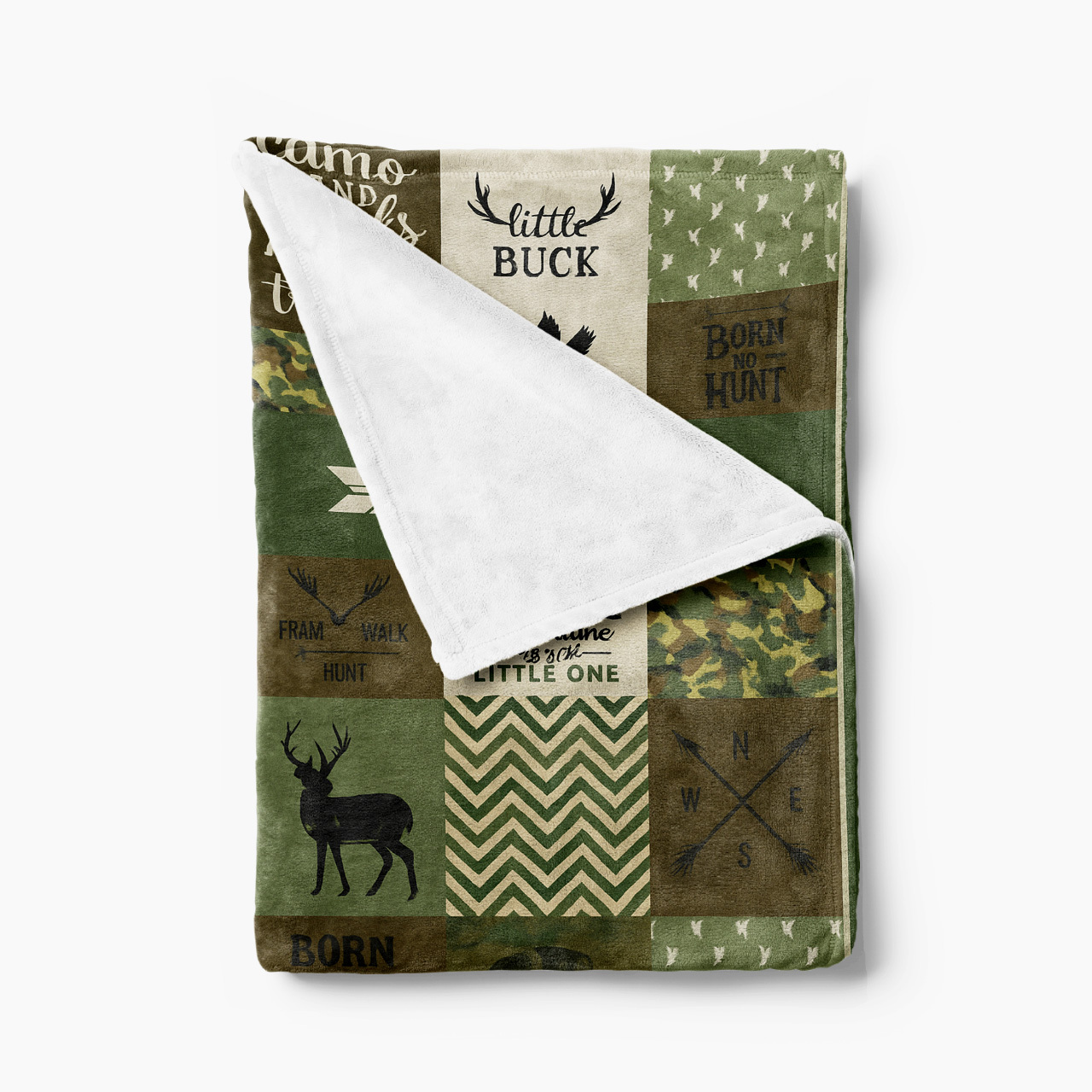 Personalized Hunting Name Fleece Blanket