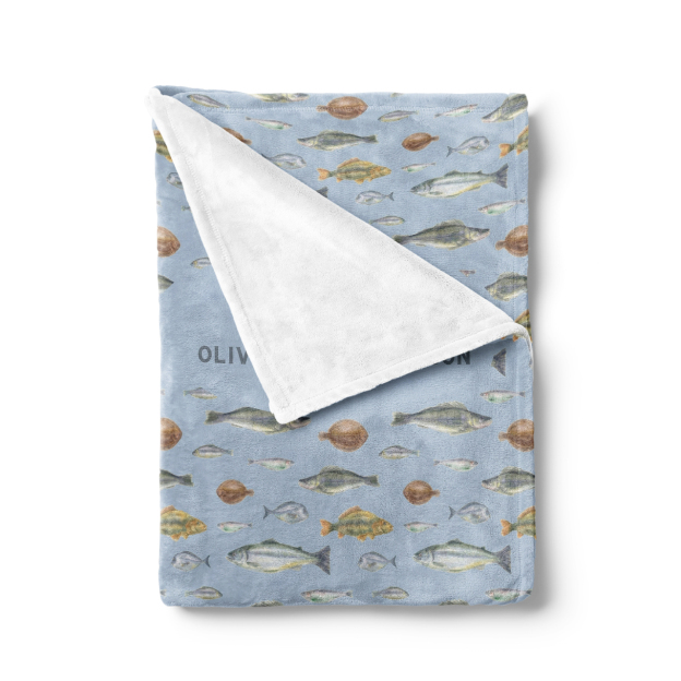 Personalized Hooked On Love Blanket For Father's Day Gift