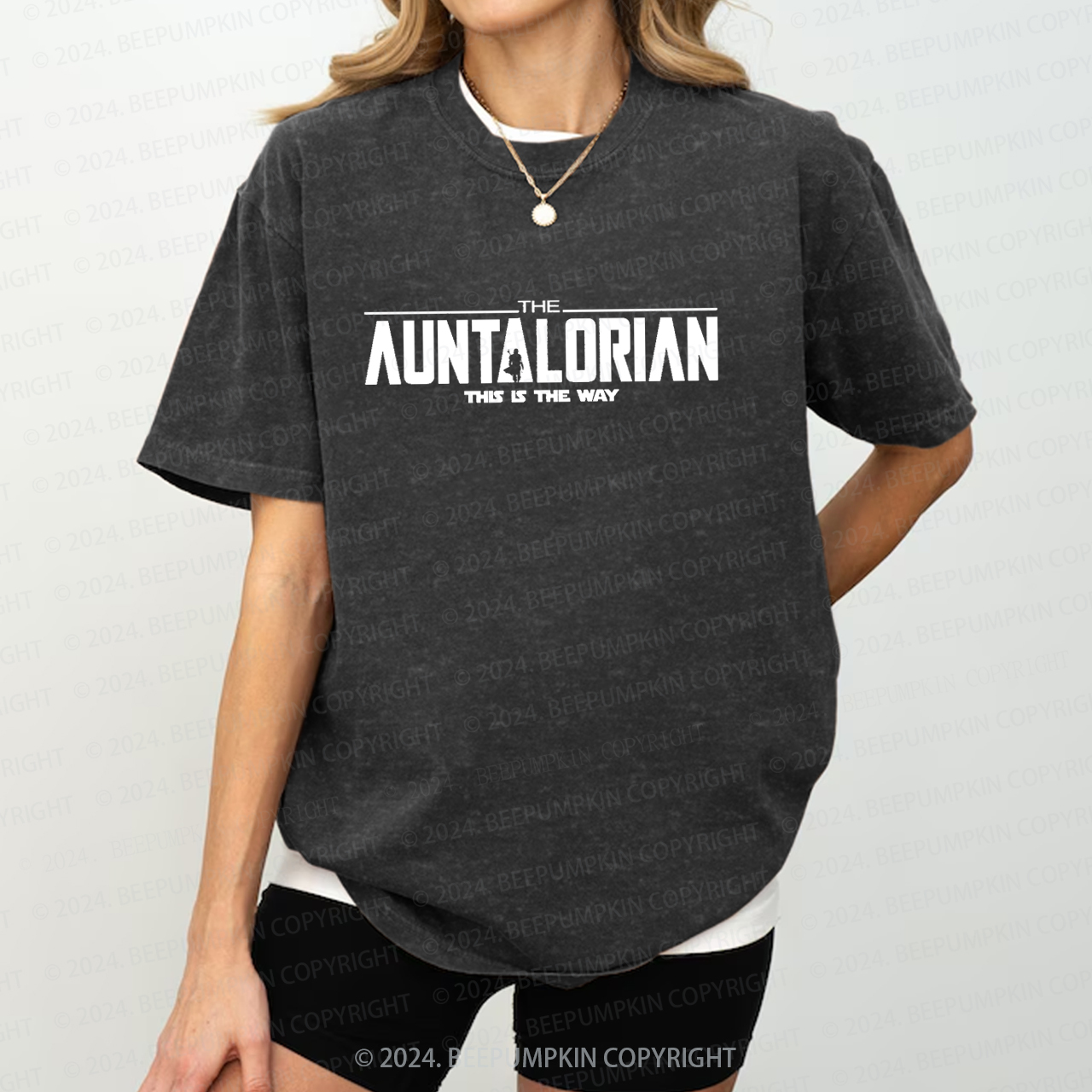 Cool Auntalorian Auntie Washed Tees