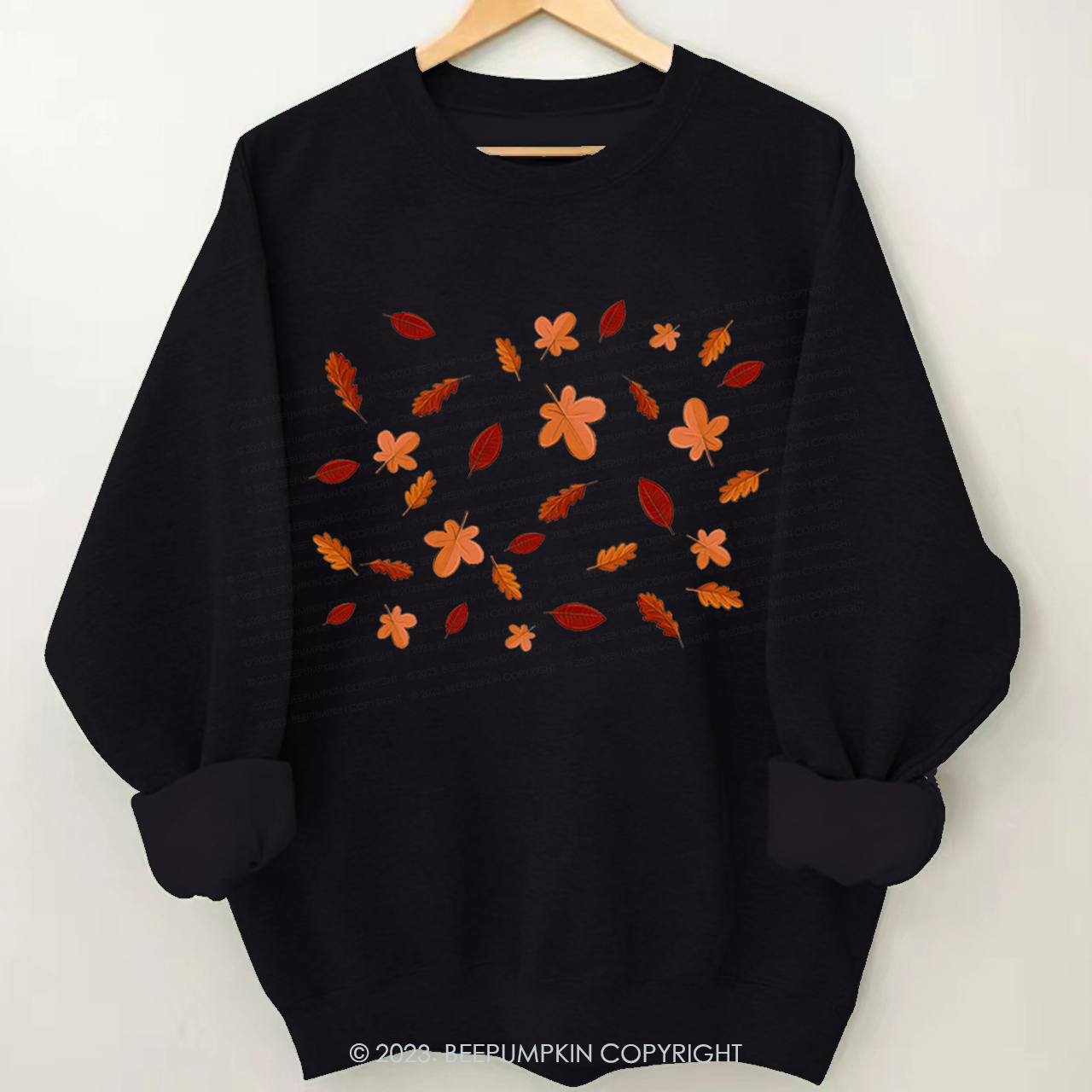 Unique Pretty Colorful Leaves Fall Sweatshirt Beepumpkin