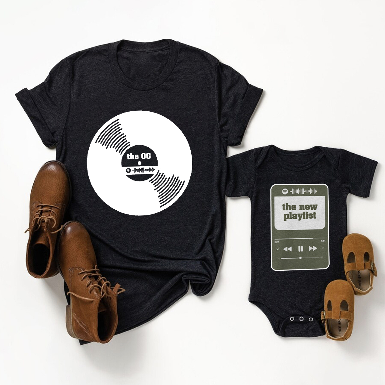 Musical Theme Matching Dad and me Shirts