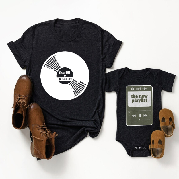 Musical Theme Matching Dad and me Shirts