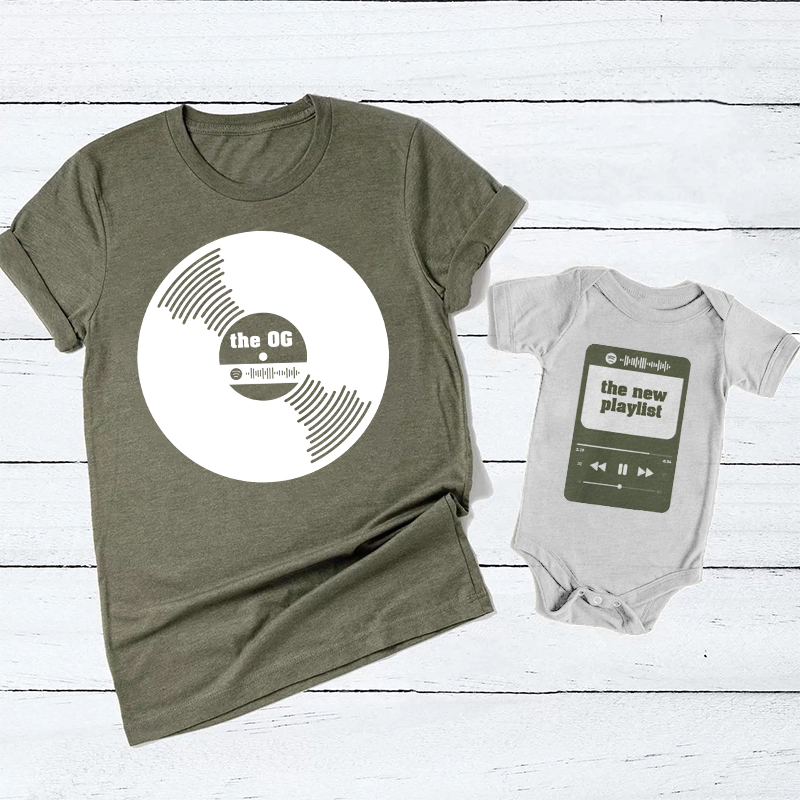 Musical Theme Matching Dad and me Shirts