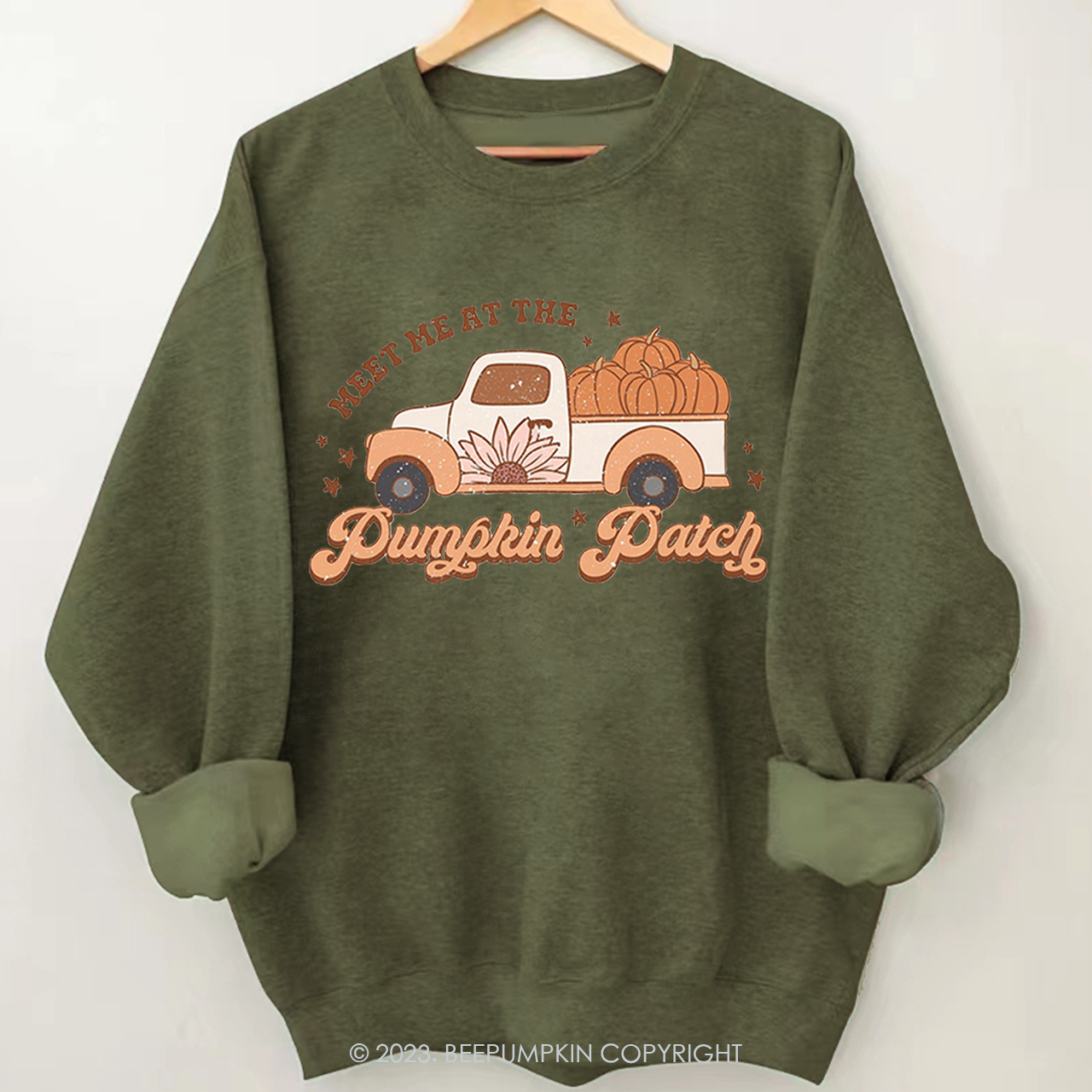 It's Fall Y'all Pumpkin Sweatshirt Beepumpkin