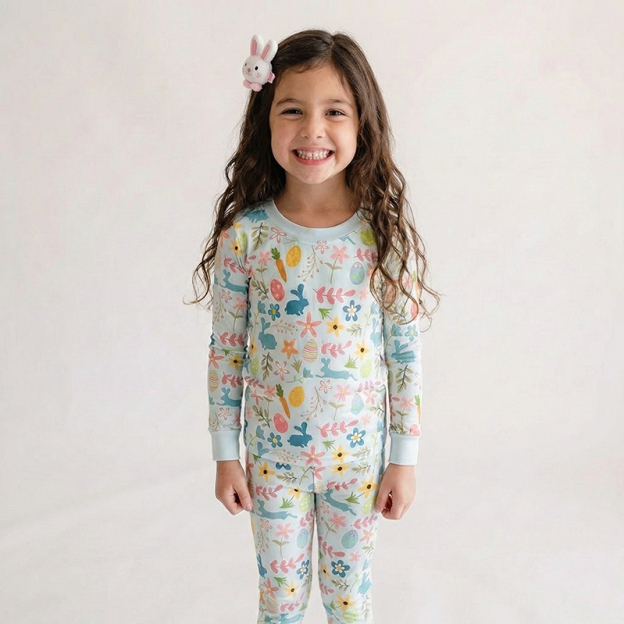 Hoppy Dreams Easter Two-Piece Pajama Set For Kids