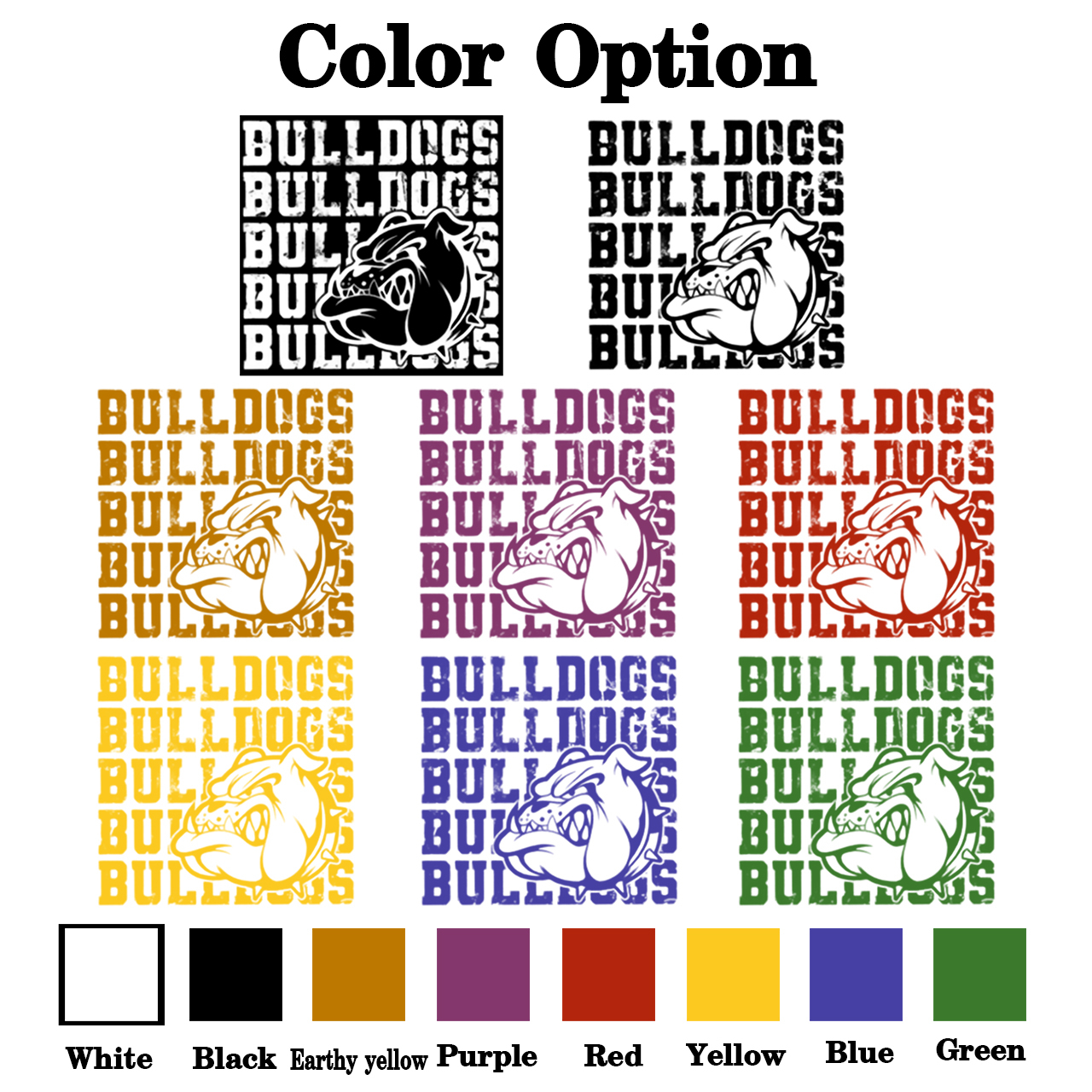 Personalized Bulldogs Mascot Toddler&Kid's Tees Beepumpkin