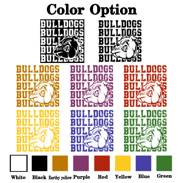 Personalized Bulldogs Mascot Toddler&Kid's Tees Beepumpkin