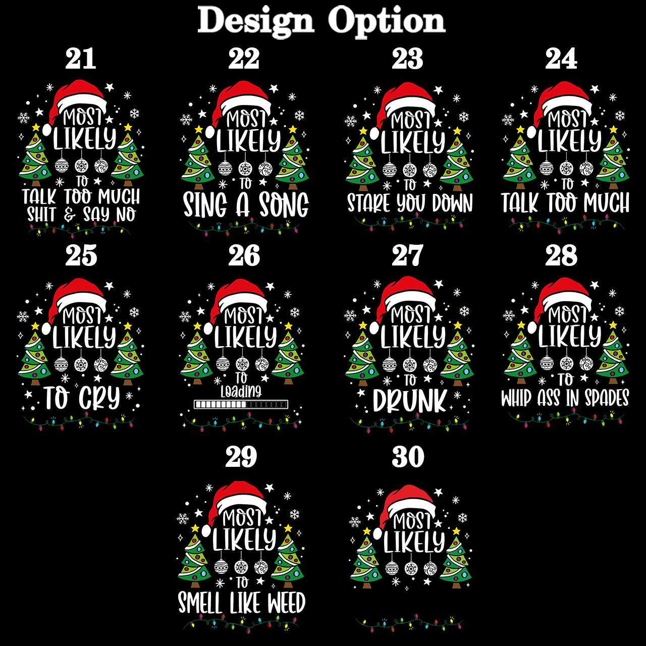 Personalized 30 Most Likely To Christmas Family Matching Pajamas