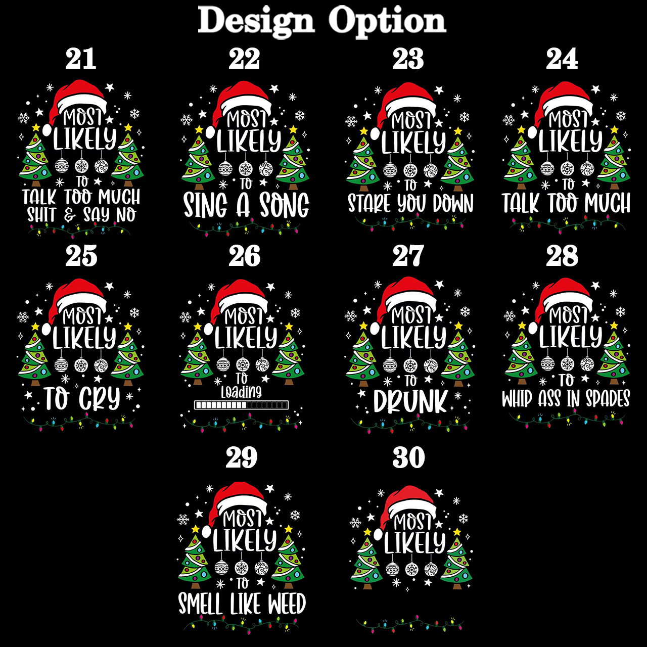 Personalized 30 Most Likely To Christmas Family Matching Pajamas