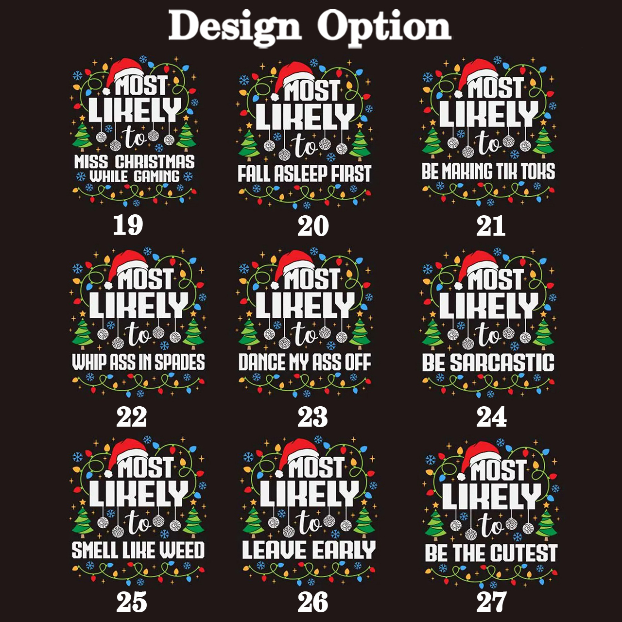 Personalized 27 Most Likely To Christmas Family Matching Pajamas