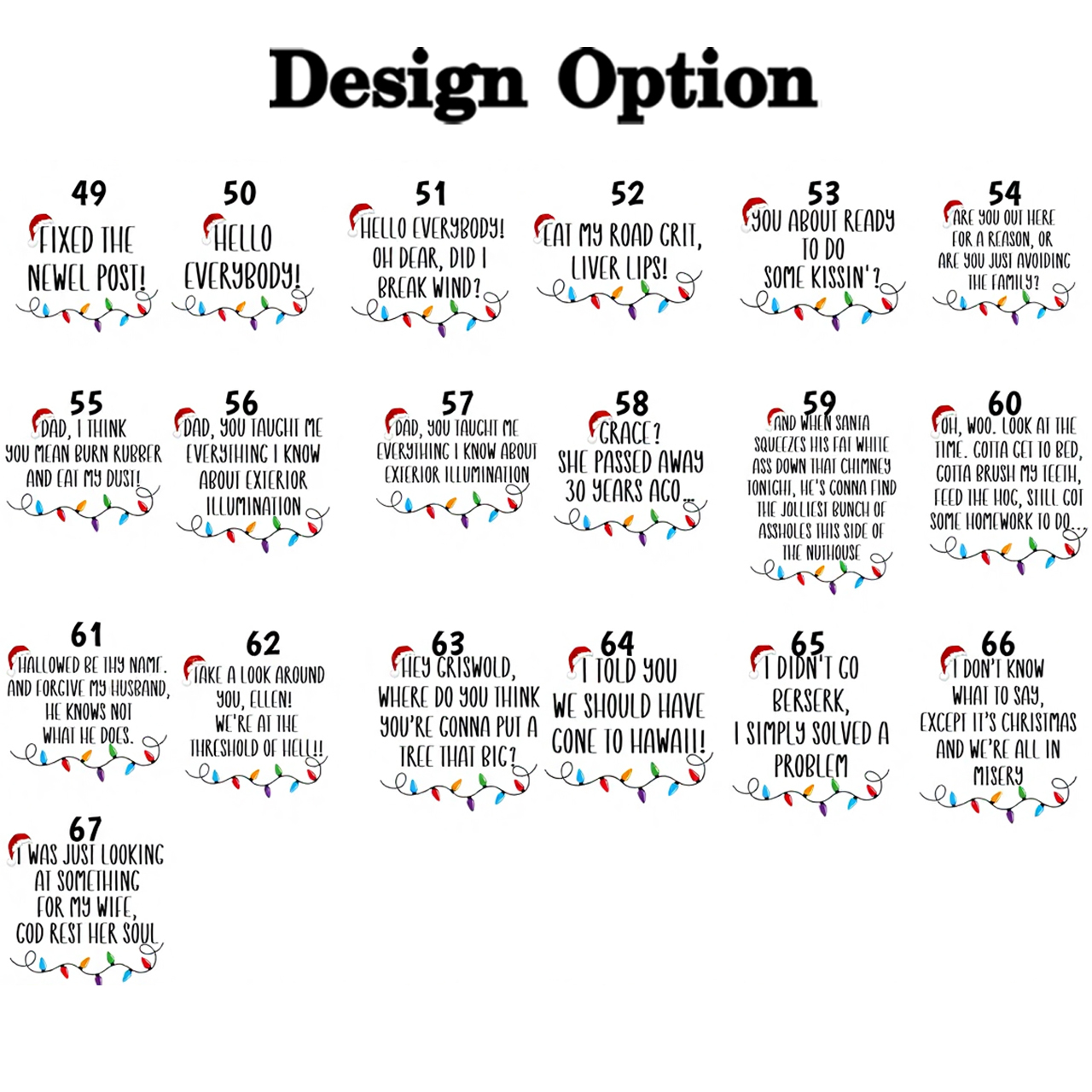 Personalized Funny 67 Movie Quote Family Matching T-Shirts Beepumpkin