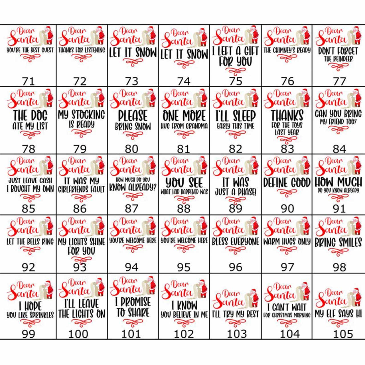 Personalized Dear Santa Christmas Family Matching Pajamas