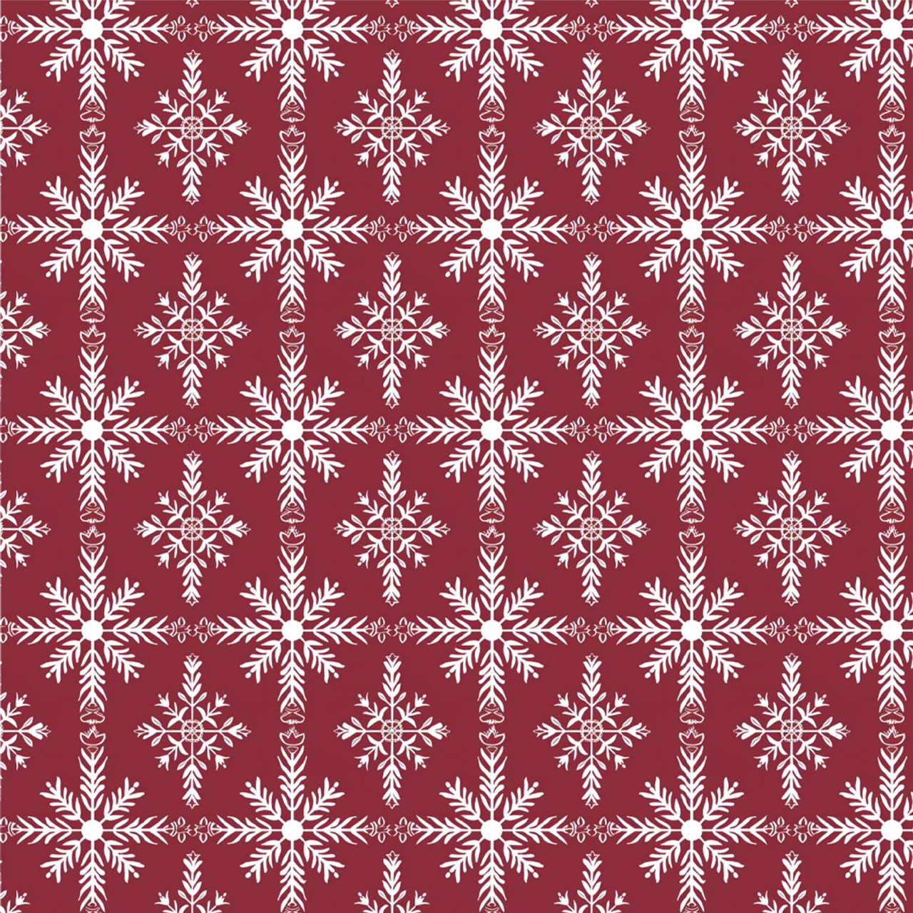 Crimson Snowfall All-Over Print Family Matching Pajama Sets