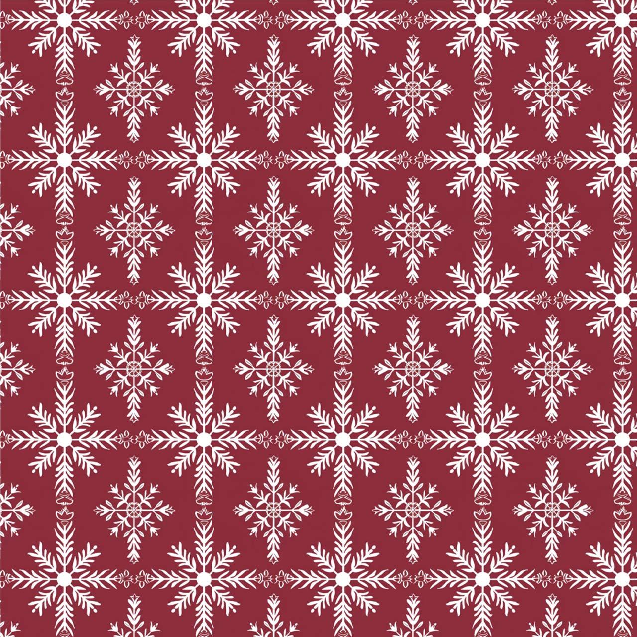 Crimson Snowfall All-Over Print Family Matching Pajama Sets