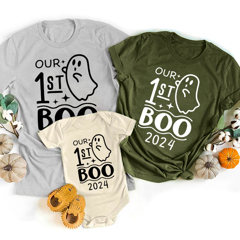 Our First Family Boo 2024 Halloween Matching Shirts