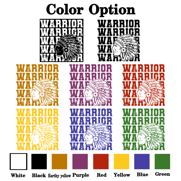 Personalized Warrior Mascot Toddler&Kid's Tees Beepumpkin