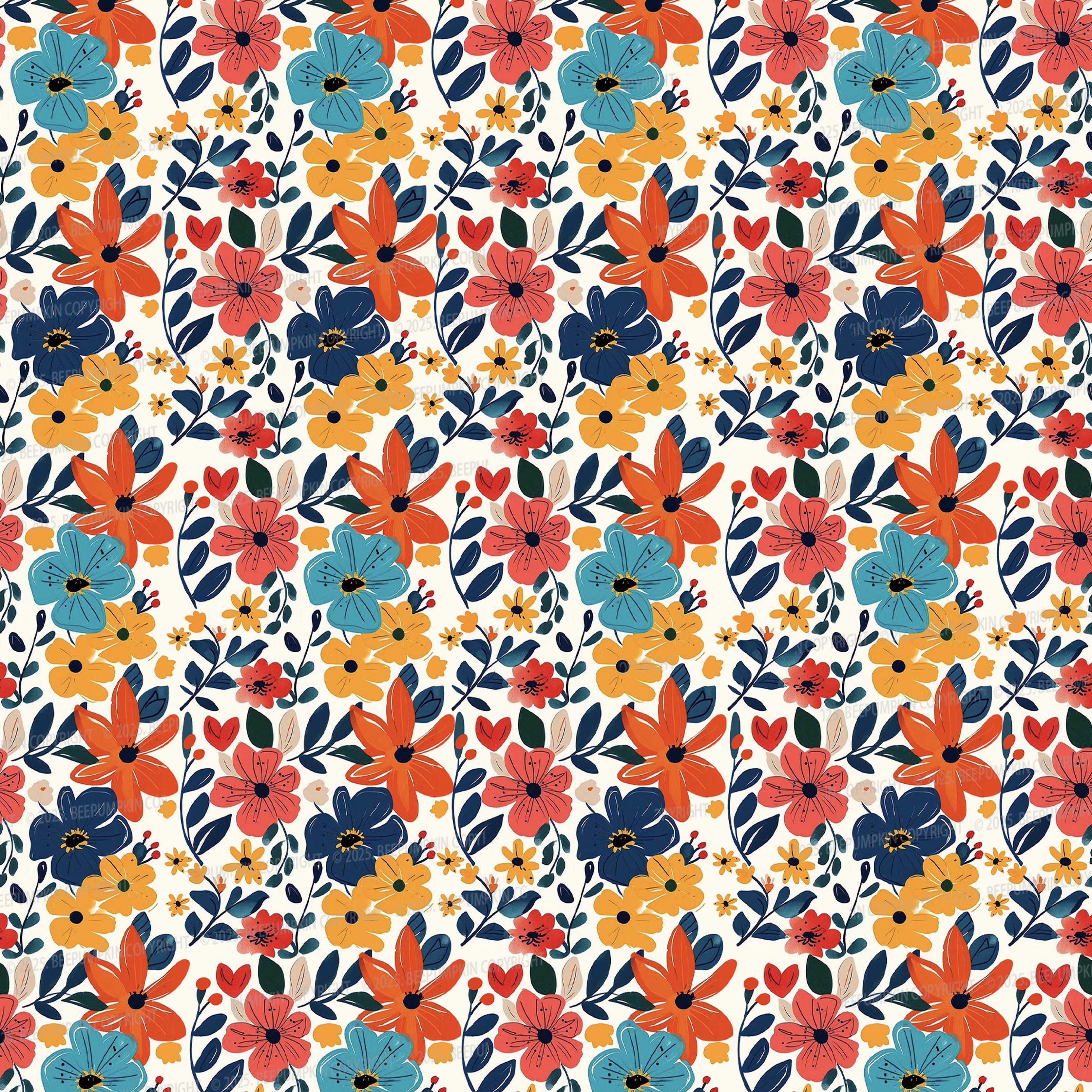 Autumn Atmosphere Mom&Me Matching All Over Print Dress