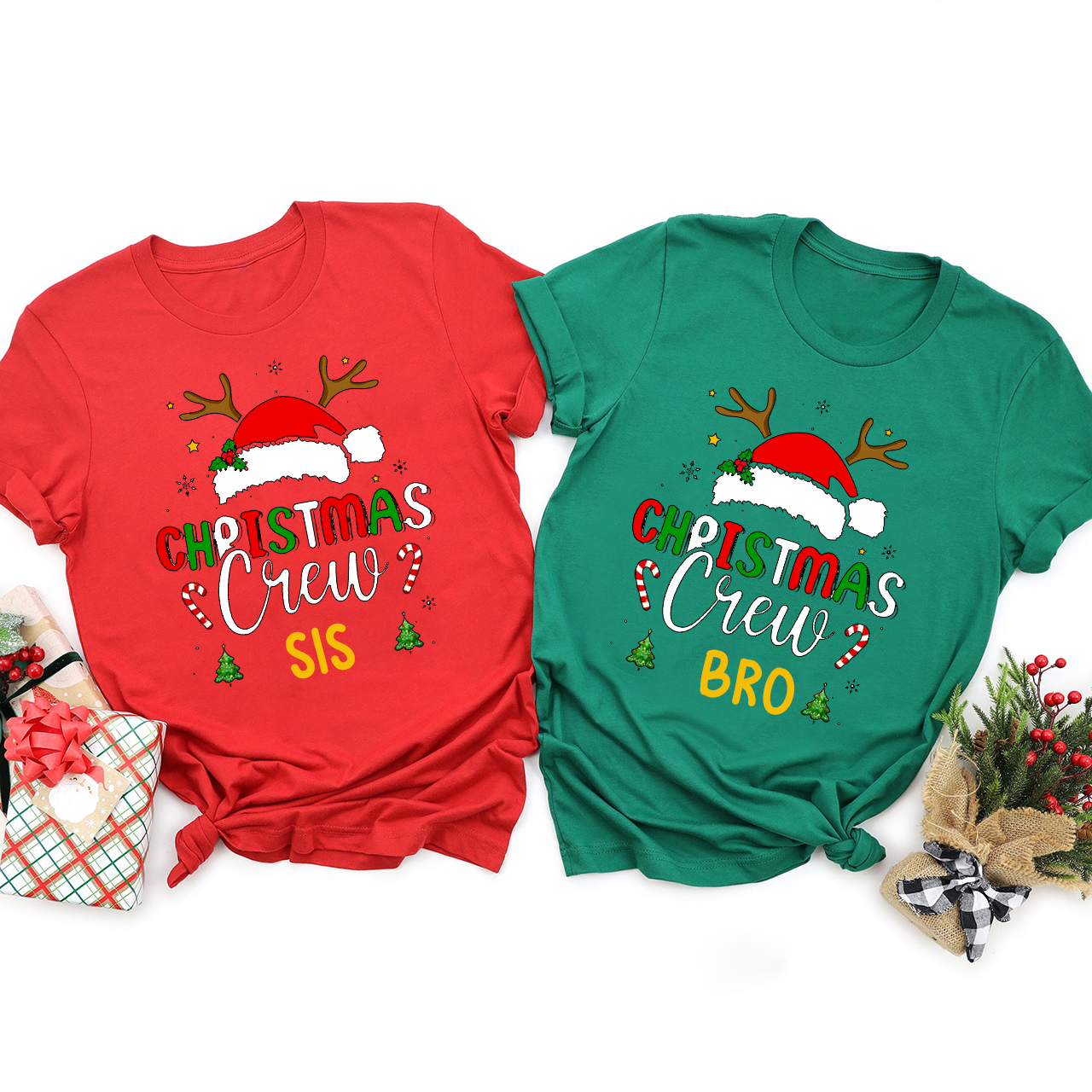 Personalized Christmas Holiday Crew Shirts