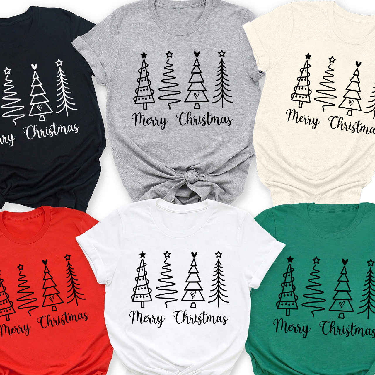 Merry Christmas Tree T-Shirts