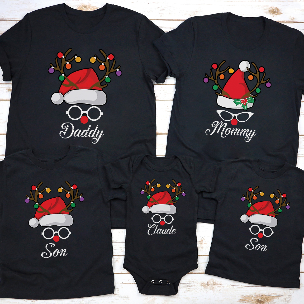Name Family Christmas Matching Shirt