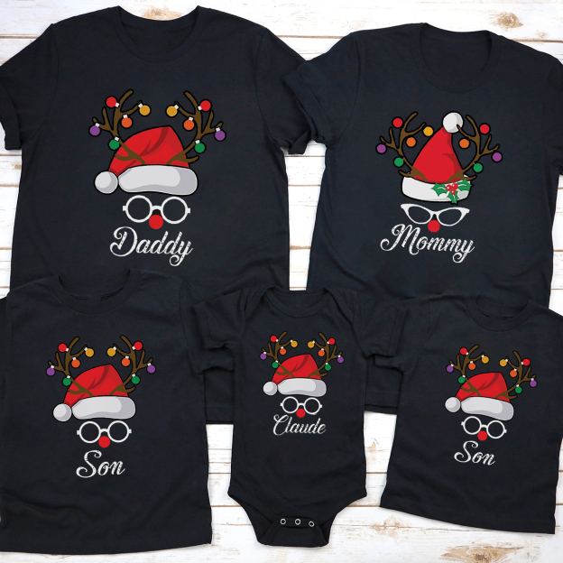 Name Family Christmas Matching Shirt