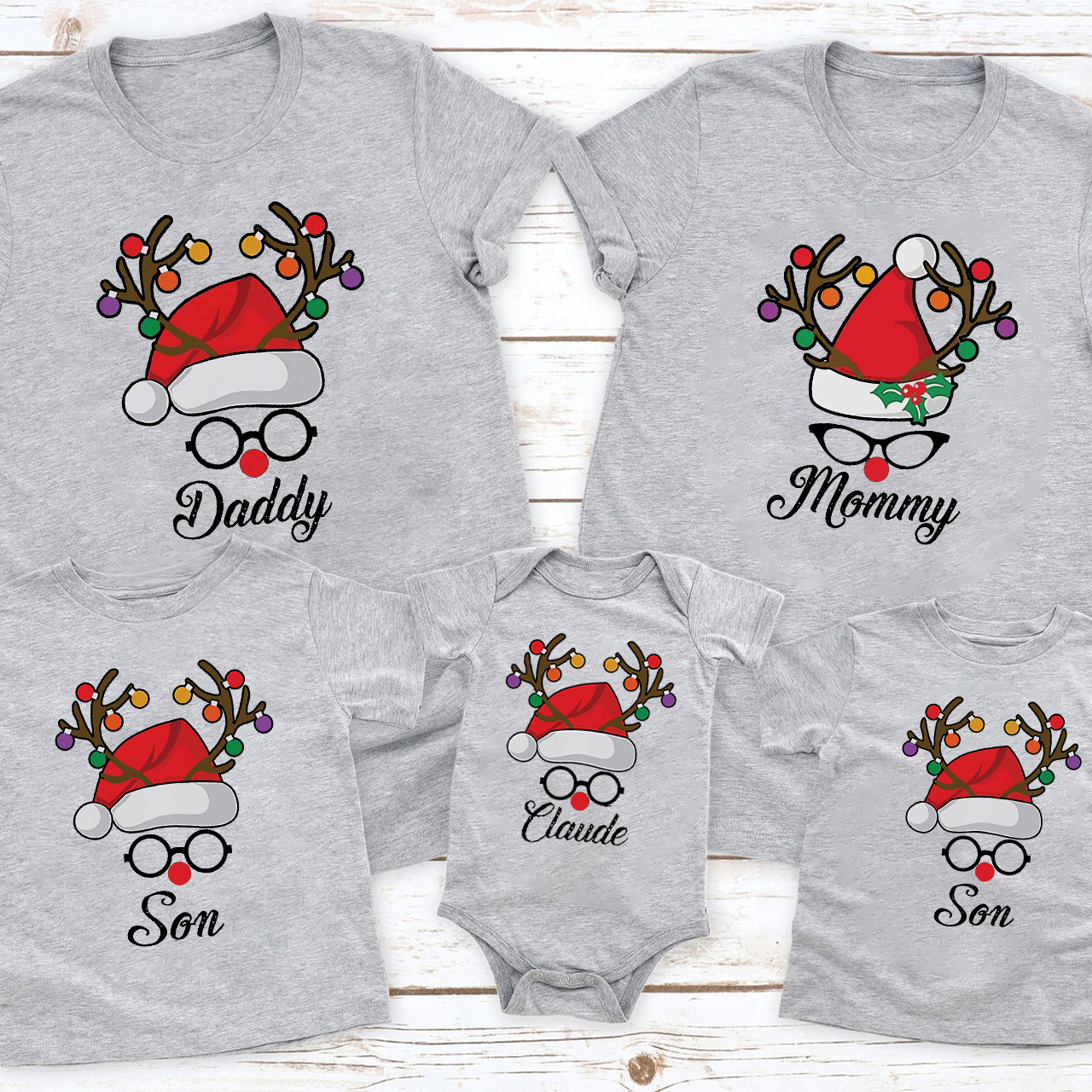 Name Family Christmas Matching Shirt