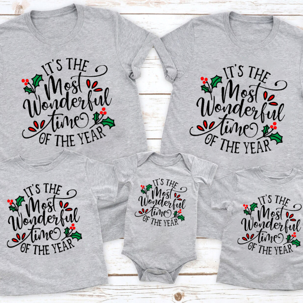 Most Wonderful Time Of The Year Family Matching Shirt