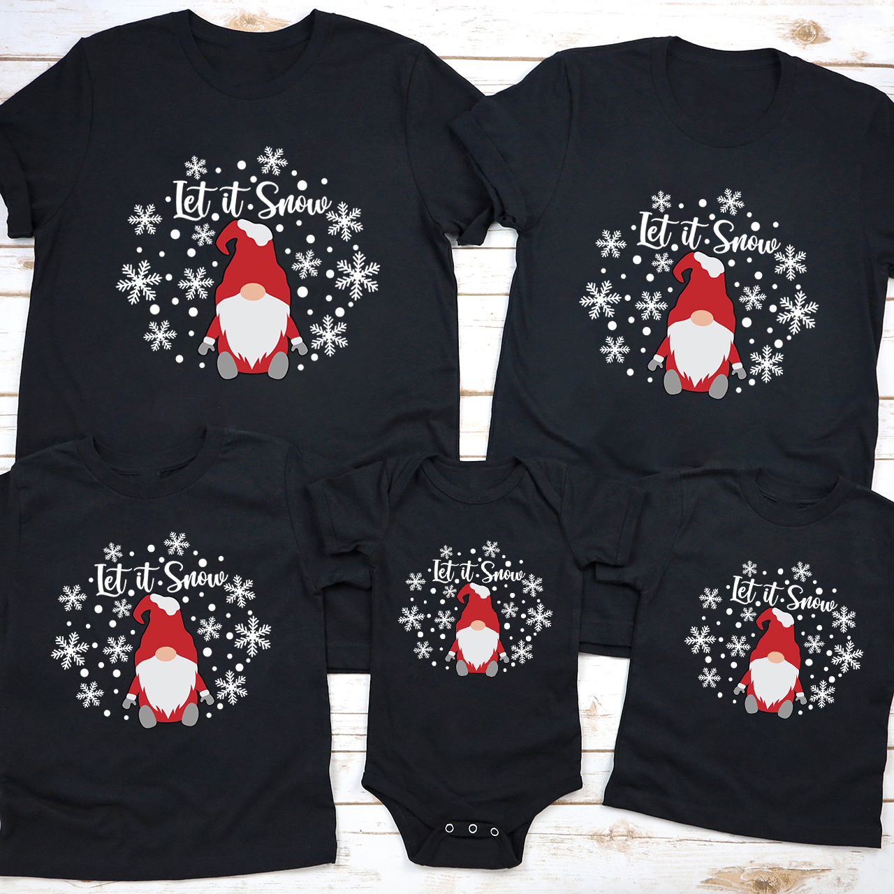 Let It Snow Christmas Family Matching Shirt