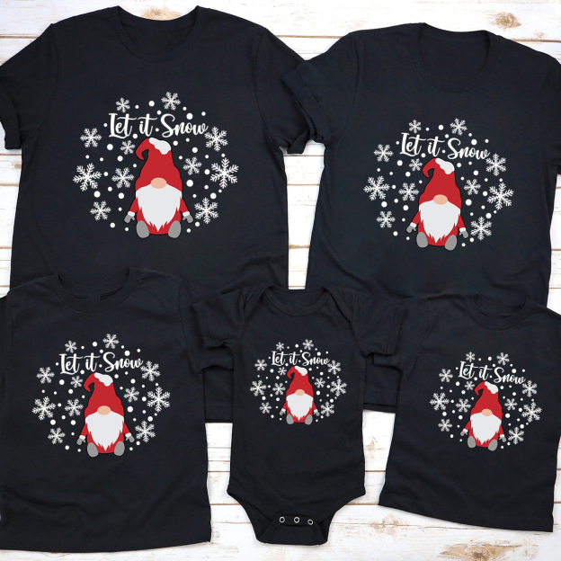 Let It Snow Christmas Family Matching Shirt
