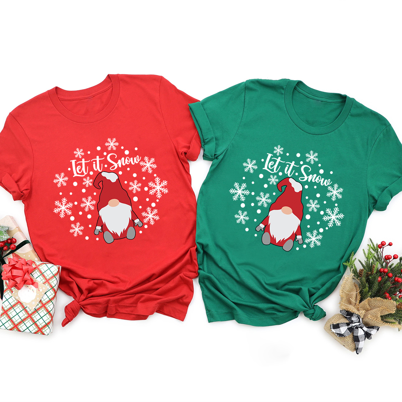 Let It Snow Christmas Family Matching Shirt